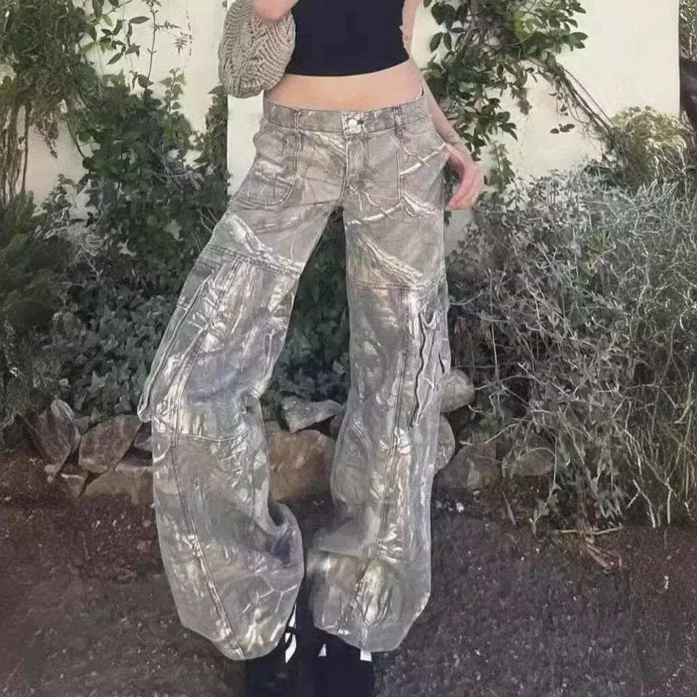 New Autumn Overalls Spice Girls Camouflage Pants